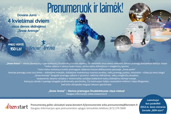 Tapkite mūsų draugais ir būkite pasirengę priimti verslo iššūkius!