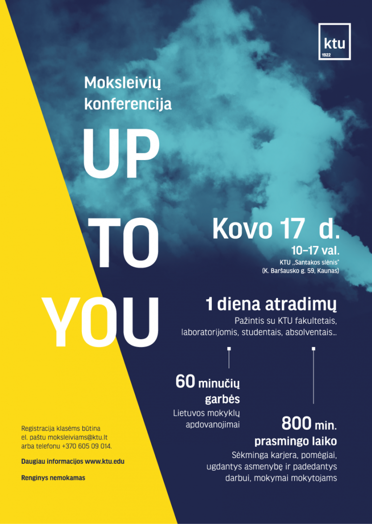 Moksleivių konferencija „Up to You“