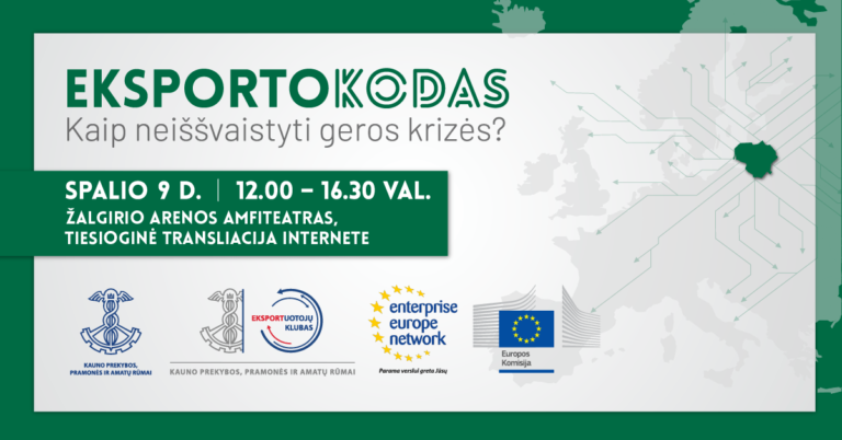 Konferencija EKSPORTO KODAS. Kaip neiššvaistyti geros krizės?