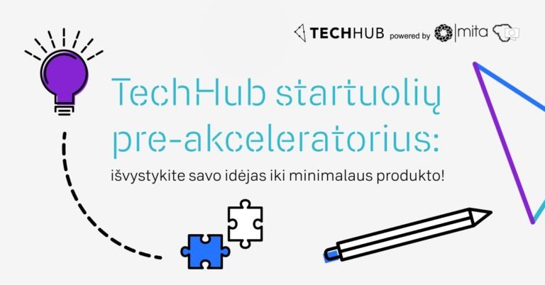 TechHub startuolių pre-akceleratoriaus pristatymas