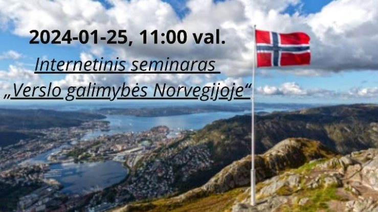 Internetinis seminaras „Verslo galimybės Norvegijoje“.