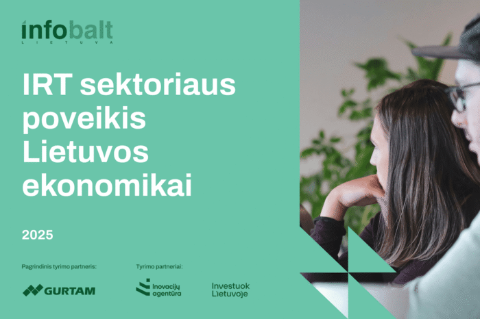 Informacinių technologijų ir ryšių sektoriaus indėlis į Lietuvos ekonomiką 2025 m.: BVP augimas ir eksporto plėtra