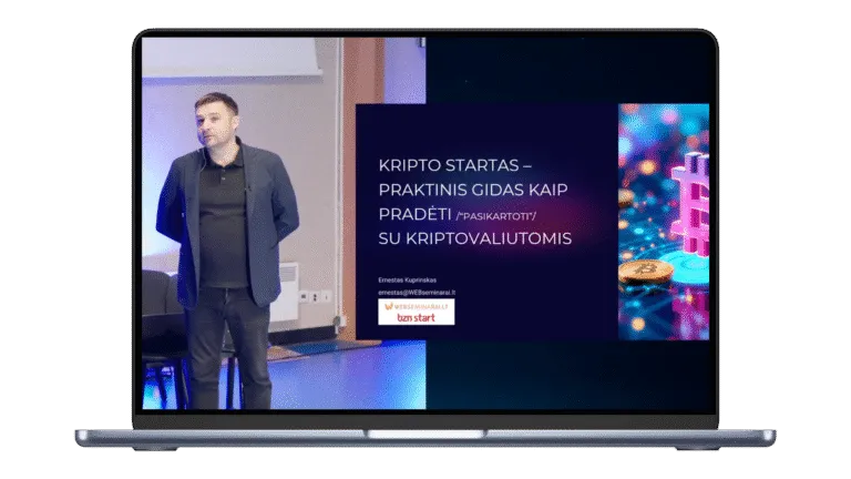 KRIPTO STARTAS – PRAKTINIS GIDAS KAIP PRADĖTI INVESTUOTI Į KRIPTOVALIUTAS
