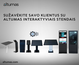Altumas interaktyvūs stendai