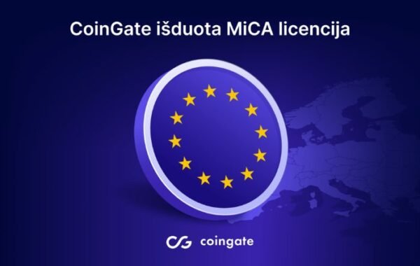 „COINGATE“ GAVO MICA LICENCIJĄ – PIRMOJI LIETUVIŠKO KAPITALO ĮMONĖ LIETUVOJE