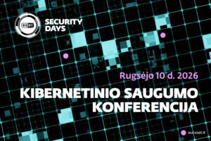 Kibernetinio saugumo konferencija – ESET Security Day